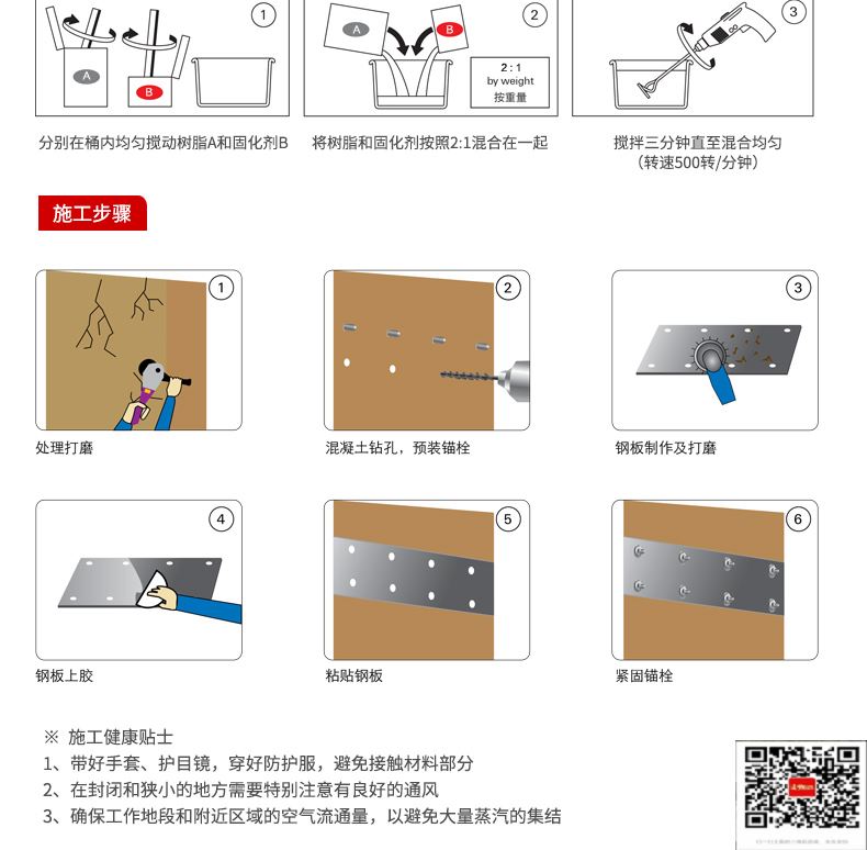 包钢铁东粘钢加固施工过程